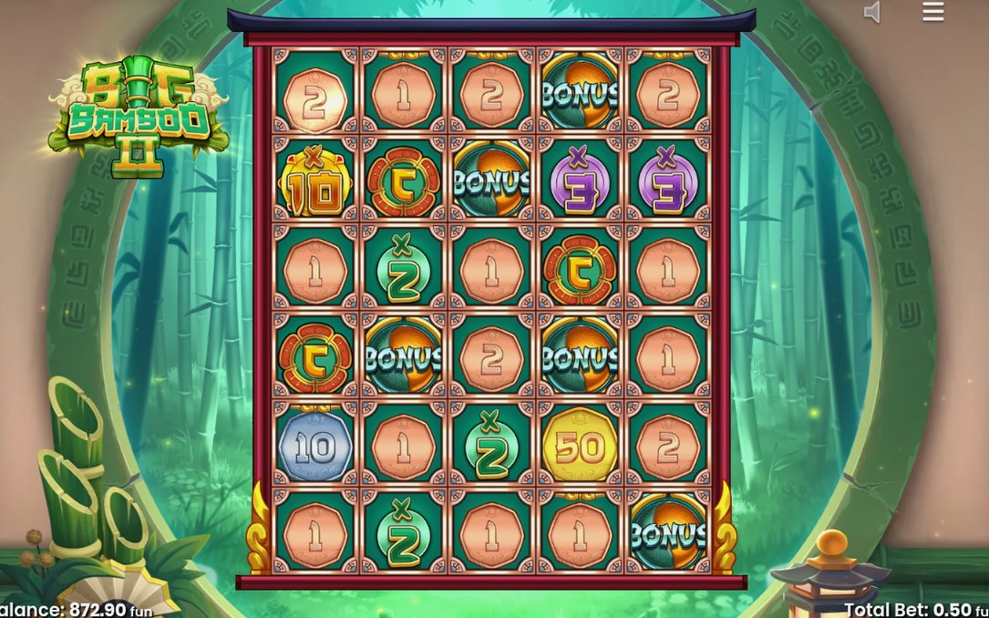 Bonus screen: Free Spins Feature on the 5x6 grid